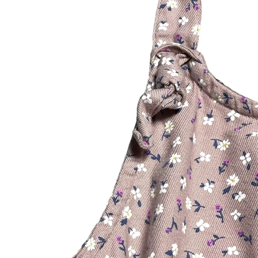 Cat & Jack Mauve Floral Jumpsuit GIRLS M (7/8)